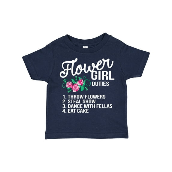 Inktastic Flower Girl Wedding Duties Girls Toddler T-Shirt