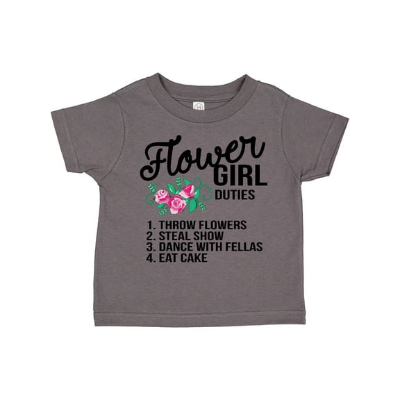 Inktastic Flower Girl Wedding Duties Girls Toddler T-Shirt