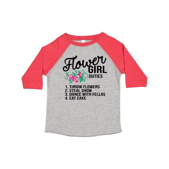 Inktastic Flower Girl Wedding Duties Girls Toddler T-Shirt