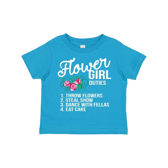 Inktastic Flower Girl Wedding Duties Girls Toddler T-Shirt