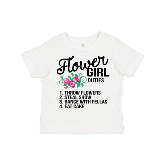 Inktastic Flower Girl Wedding Duties Girls Toddler T-Shirt