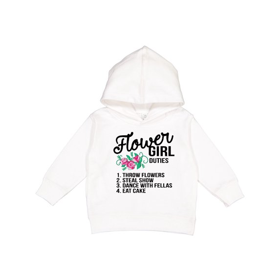 Inktastic Flower Girl Wedding Duties Toddler Hoodie