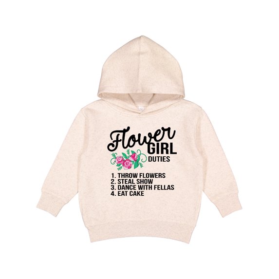 Inktastic Flower Girl Wedding Duties Toddler Hoodie