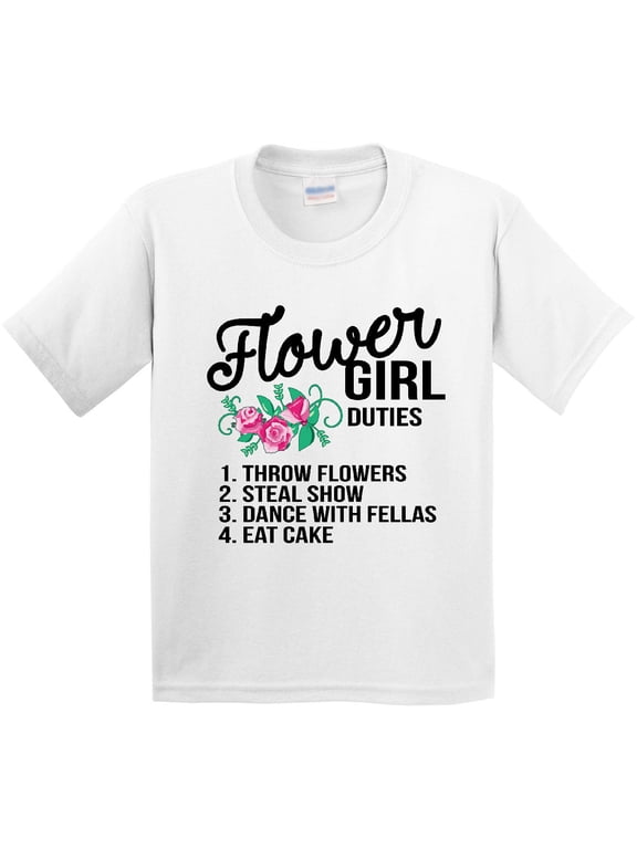 Flower Girl Wedding Duties Youth T-Shirt