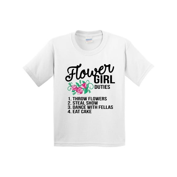 Inktastic Flower Girl Wedding Duties Youth T-Shirt