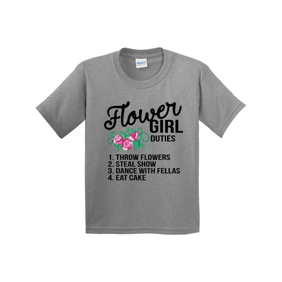 Inktastic Flower Girl Wedding Duties Youth T-Shirt