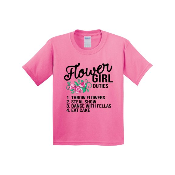 Inktastic Flower Girl Wedding Duties Youth T-Shirt