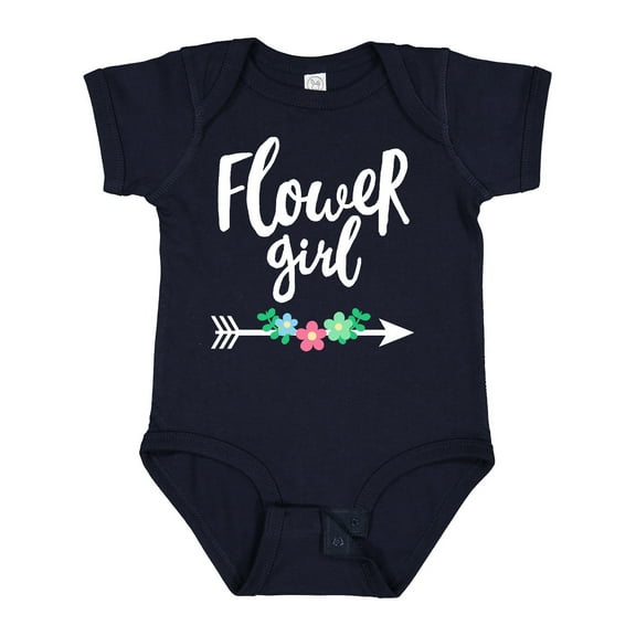 Inktastic Flower Girl with Arrow and Flowers Girls Baby Bodysuit