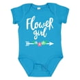 thumbnail image 1 of Inktastic Flower Girl with Arrow and Flowers Girls Baby Bodysuit, 1 of 5