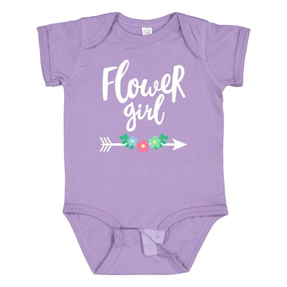 Inktastic Flower Girl with Arrow and Flowers Girls Baby Bodysuit