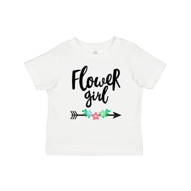 Inktastic Flower Girl with Arrow and Flowers Girls Baby T-Shirt