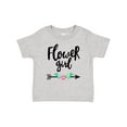 thumbnail image 1 of Inktastic Flower Girl with Arrow and Flowers Girls Baby T-Shirt, 1 of 5