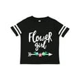 thumbnail image 1 of Inktastic Flower Girl with Arrow and Flowers Girls Toddler T-Shirt, 1 of 5