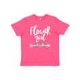 thumbnail image 1 of Inktastic Flower Girl with Arrow and Flowers Youth T-Shirt, 1 of 5
