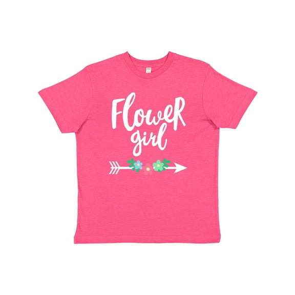Inktastic Flower Girl with Arrow and Flowers Youth T-Shirt