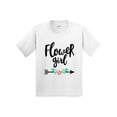 thumbnail image 1 of Inktastic Flower Girl with Arrow and Flowers Youth T-Shirt, 1 of 5