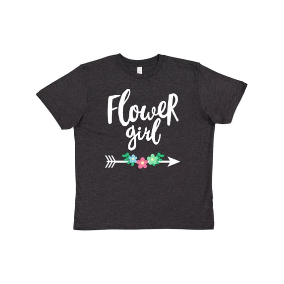 Inktastic Flower Girl with Arrow and Flowers Youth T-Shirt