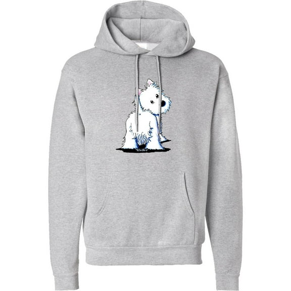 Inktastic Fluffybutt Westie Adult Hoodie Sweatshirt
