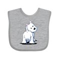 thumbnail image 1 of Inktastic Fluffy Butt Westie Boys or Girls Baby Bib, 1 of 4
