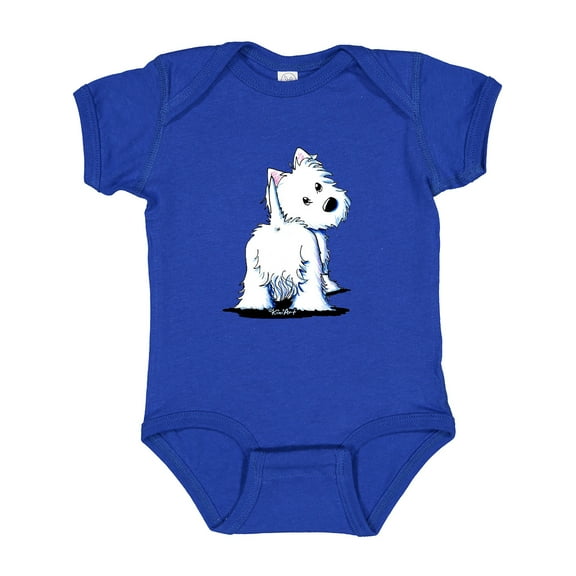 Inktastic Fluffy Butt Westie Boys or Girls Baby Bodysuit