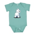 thumbnail image 1 of Inktastic Fluffy Butt Westie Boys or Girls Baby Bodysuit, 1 of 5