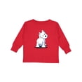 thumbnail image 1 of Inktastic Fluffy Butt Westie Boys or Girls Long Sleeve Toddler T-Shirt, 1 of 5