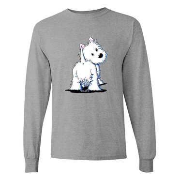 Inktastic Fluffybutt Westie Long Sleeve T-Shirt