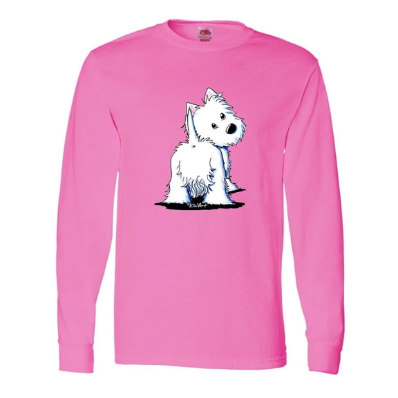 Inktastic Fluffybutt Westie Long Sleeve T-Shirt