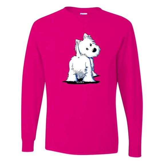 Inktastic Fluffybutt Westie Long Sleeve T-Shirt