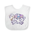 thumbnail image 1 of Inktastic Fluffy Sheep Family Boys or Girls Baby Bib, 1 of 4