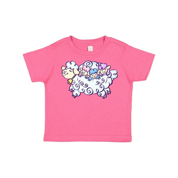 Inktastic Fluffy Sheep Family Boys or Girls Toddler T-Shirt