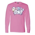 thumbnail image 1 of Inktastic Fluffy Sheep Family Long Sleeve T-Shirt, 1 of 5