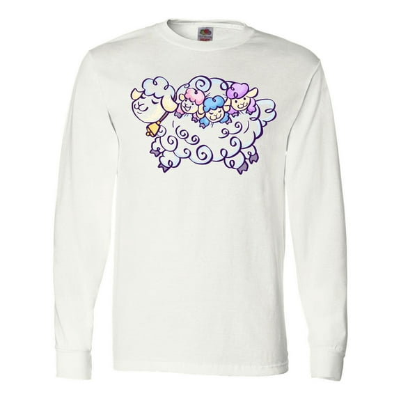 Inktastic Fluffy Sheep Family Long Sleeve T-Shirt