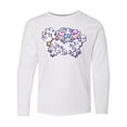 thumbnail image 1 of Inktastic Fluffy Sheep Family Long Sleeve Youth T-Shirt, 1 of 5