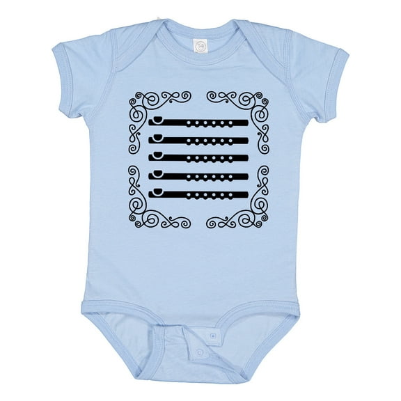 Inktastic Flute Music Future Flutist Girls Baby Bodysuit