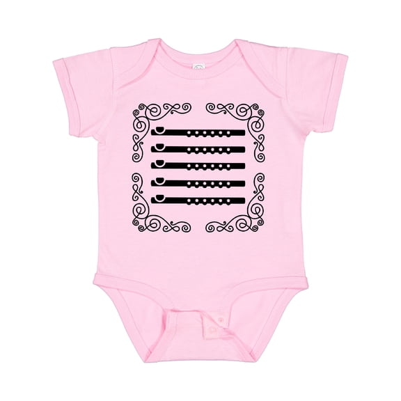 Inktastic Flute Music Future Flutist Girls Baby Bodysuit