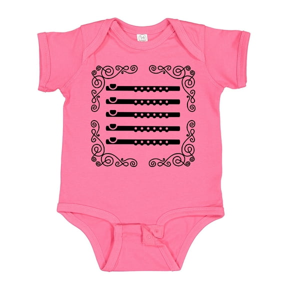 Inktastic Flute Music Future Flutist Girls Baby Bodysuit