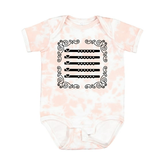 Inktastic Flute Music Future Flutist Girls Baby Bodysuit
