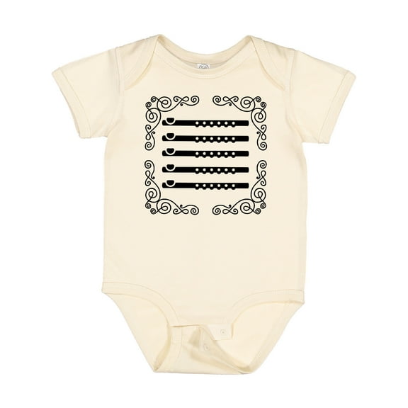 Inktastic Flute Music Future Flutist Girls Baby Bodysuit
