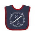 thumbnail image 1 of Inktastic Flute Musician Instrument Gift Boys or Girls Baby Bib, 1 of 4