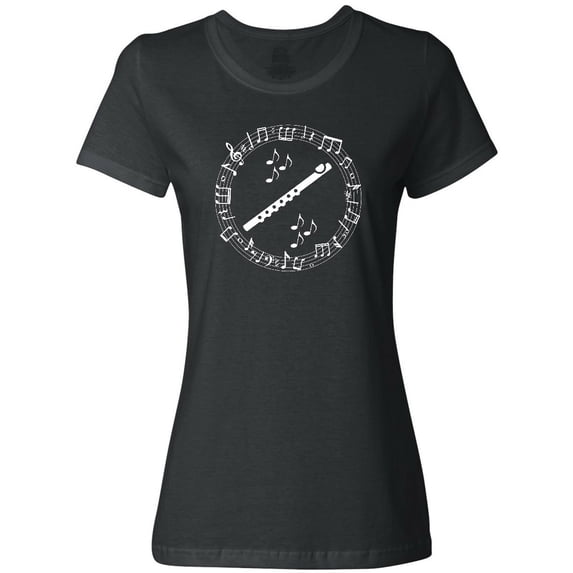 Inktastic Flute Musician Instrument Gift Women's T-Shirt