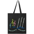 thumbnail image 1 of Inktastic Flute Player Treble Tote Bag, 1 of 4