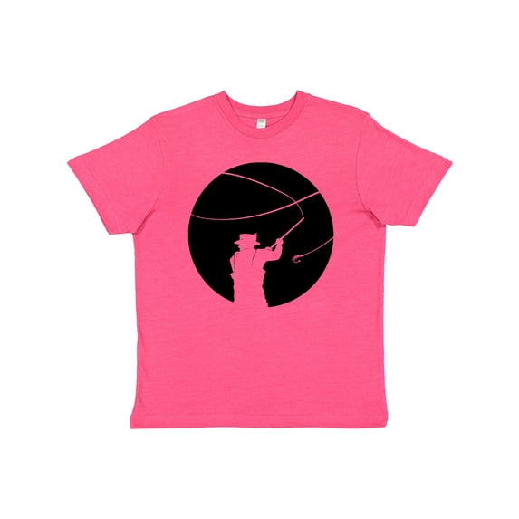 Inktastic Fly Fishing Silhouette Youth T-Shirt