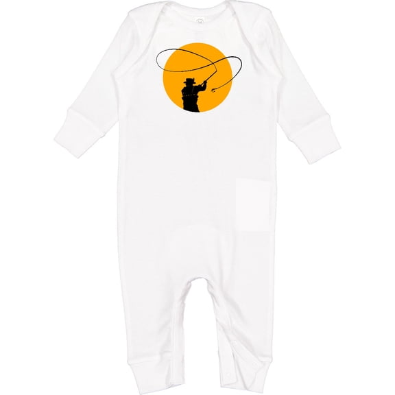 Inktastic Fly Fishing Sun Silhouette Baby Romper Coveralls