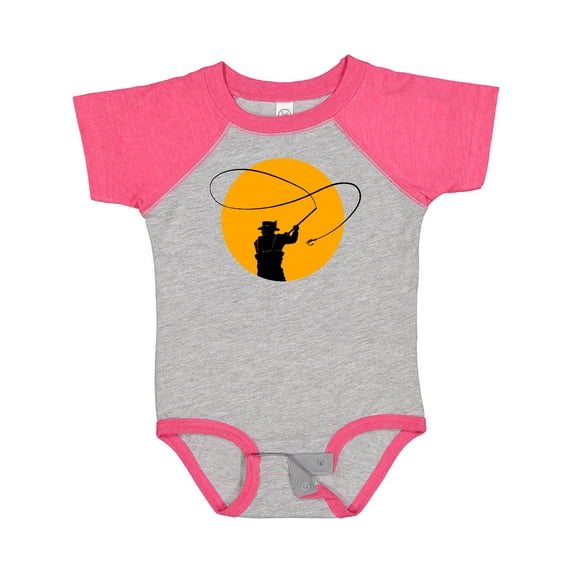 Inktastic Fly Fishing Sun Silhouette Boys or Girls Baby Bodysuit