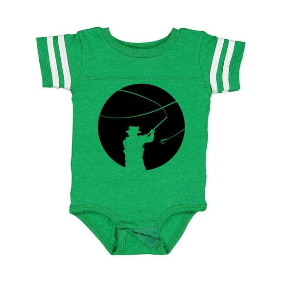 Inktastic Fly Fishing silhouette Boys or Girls Baby Bodysuit