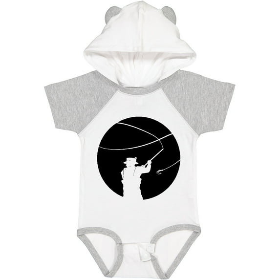 Inktastic Fly Fishing silhouette Boys or Girls Baby Bodysuit