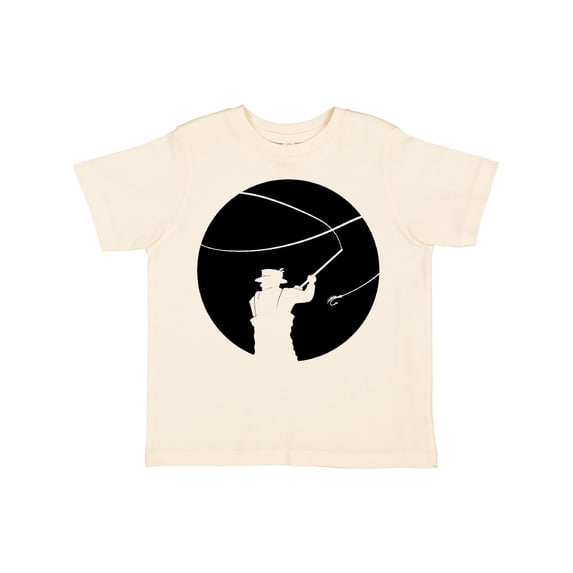 Inktastic Fly Fishing silhouette Boys or Girls Toddler T-Shirt