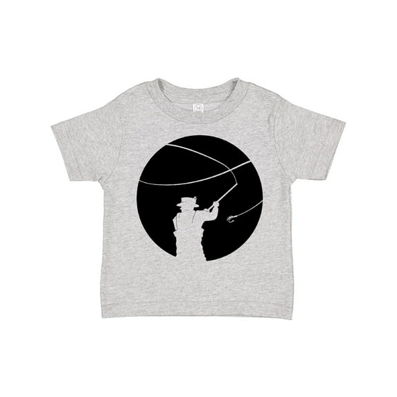 Inktastic Fly Fishing silhouette Boys or Girls Toddler T-Shirt