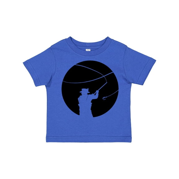 Inktastic Fly Fishing silhouette Boys or Girls Toddler T-Shirt